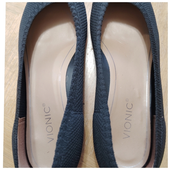 Vionic Dahlia Black Knit Ballet Skimmer Flats Size 7.5 - Picture 5 of 7